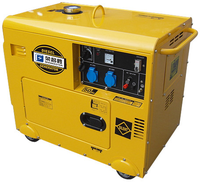 Groupe électrogène diesel silencieux Poweronly DG18000SE avec onduleur 5kVA 8kVA 10kVA, petit, portable, démarrage électrique 12V CC, haute performance