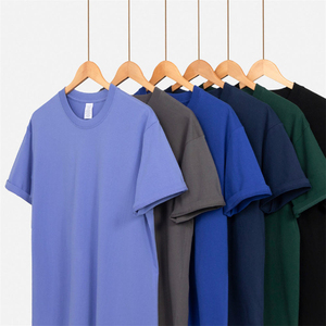 Camiseta Personalizada al por Mayor OEM, Manga Corta, Logotipo Personalizable, Algodón Grueso, Transpirable, Informal, para Otoño y Verano - Product Image 1