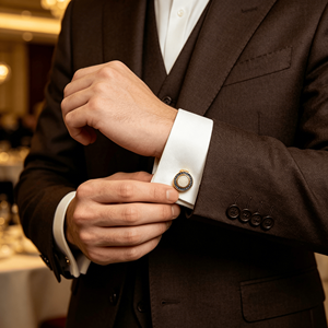 Mancuernillas de Moda para Hombre, Fabricación Personalizada, Mancuernillas de Buena Calidad para Traje de Hombre - Product Image 3