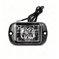 Feu de calandre latéral pour camion 3W LED IP65, boîtier en alliage d'aluminium, 4 modes stroboscopiques, multicolores, feu d'avertissement d'urgence pour camion
