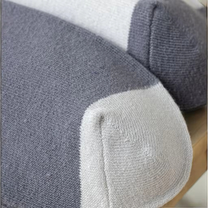 Men's Casual Mid-Length Knee <b>Socks</b> – Spring Summer Anti-Odor Anti-Slip Striped Pattern Custom Design Polyester/Cotton - Product Image 4