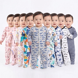 Baju monyet bayi, Jumpsuit lengan panjang motif kualitas tinggi untuk Orok baru lahir - Product Image 1