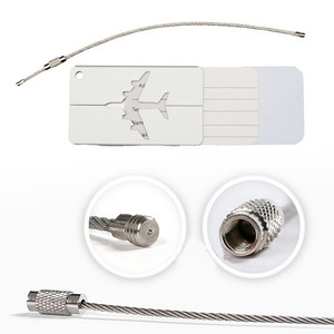 Etichette per Bagagli Personalizzate alla Moda, Resistenti all'Acqua, Durevoli, in Metallo, con Anello in Acciaio - Product Image 4