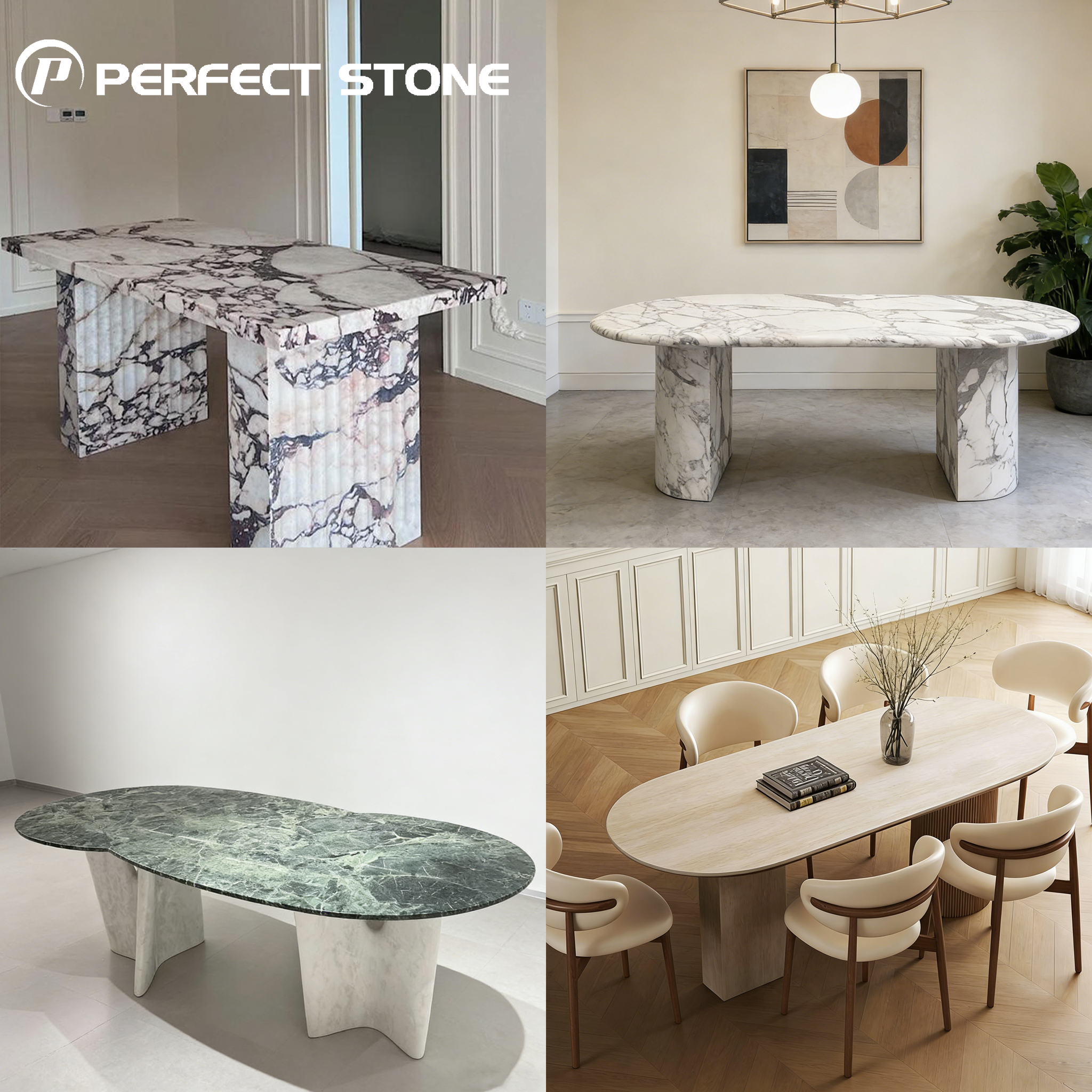 Table de salle à manger en marbre