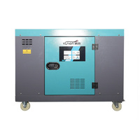 Générateur diesel 7500W 7,5KW silencieux, démarrage électrique, alimentation de secours portable, monophasé ATS 50/60Hz DG9500LN