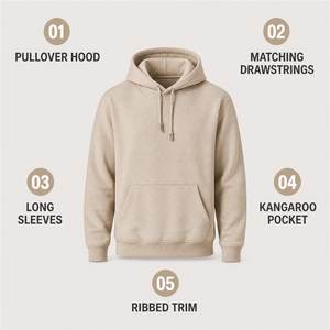 Sudadera con Capucha para Hombre, Color Sólido, Corte Regular, 100% Algodón, Felpa Francesa, Ropa Casual de Invierno - Product Image 2