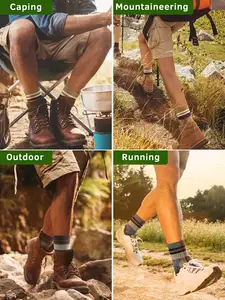Erkek yastıklı nem fitilleme atletik çizme çorap açık Trekking yürüyüş iş ekip çorap