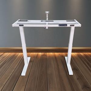 Cadre <span class=keywords><strong>de</strong></span> bureau électrique moderne à deux étages et hauteur réglable trois moteurs mécanisme <span class=keywords><strong>de</strong></span> pliage électrique meubles <span class=keywords><strong>de</strong></span> travail - Product Image 2