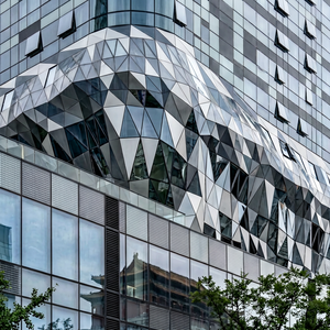 Contemporary Curved Aluminum Curtain Wall <b>Panels</b> with Bead Design for Building Exterior Applications - Product Image 1
