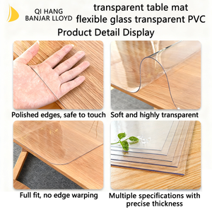 Tapete Cuadrado de PVC Transparente y Grueso, Hecho a Máquina, Impermeable y Termoaislante, de Tamaño Personalizado - Product Image 6