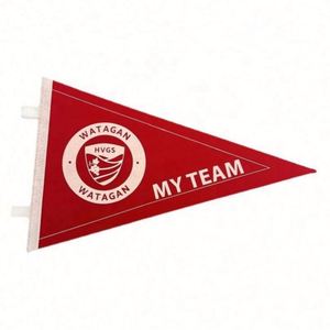 Bandera Triangular de Fieltro Personalizada de Alta Calidad para Escuelas y Universidades con Logotipo - Product Image 4
