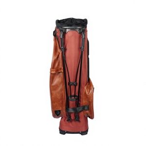 Sac de <span class=keywords><strong>golf</strong></span> hybride portable léger et imperméable en PU marron vintage personnalisé avec livraison rapide depuis le stock pour hommes - Product Image 3