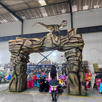 Porte de parc à thème personnalisée en silicone réaliste, animatronique, imperméable, pour la décoration des parcs d'attractions