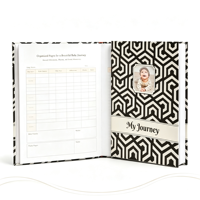 Carnet pour enfants personnalisé professionnel avec impression sur mesure, reliure agrafée, couverture rigide spirale, plastification, couverture personnalisée pour le suivi de la croissance du bébé