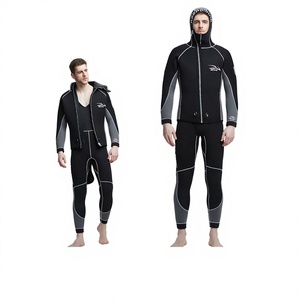 KEEP <b>DIVING</b> 5MM Two-Piece Anti-Uv Wet Suit Set Hood Men Winter Thickened Warm <b>Diving</b> Fishing Hunting Underwater Work WS 815M - Product Image 1