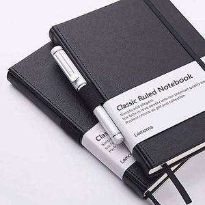 Black Simple Portable Elastic Band Hardcover Pu Leather Hard Surface Notebook Custom Gratitude <b>Journal</b> - Product Image 1