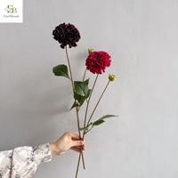 Bunga Dahlia Buatan Sentuhan Realistis Terbaru 2026, Bunga Dahlia Buatan Warna Burgundy untuk Dekorasi Rumah dan Pernikahan