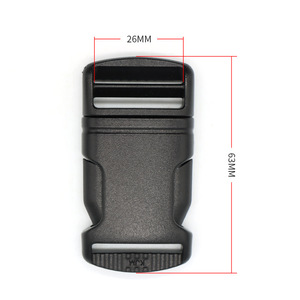 Hebilla de seguridad de plástico para portabebés y trona A024 26 mm con diseño de un solo tirador - Product Image 3