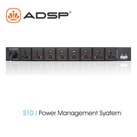 Aode S10 Professional Power Sequence 8-Channel Audio Sequencer dengan Tampilan Tegangan untuk Peralatan Panggung Suara Live KTV