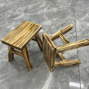 JP Stone Creek Taburetes de madera maciza para niños (paquete de 2) Robusto pequeño Cambio de zapatos de ordeño hecho a mano para niños o adultos-Paquete de 2 - Product Image 4