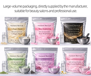 ชุดผงมาส์กหน้า OEM 7 สูตร คอลลาเจน คาเวียร์ กุหลาบ คลอเรลล่า องุ่น คาโมมายล์ ผงมาส์กแห้งสำหรับทำพอกหน้า รับผลิตแบรนด์ส่วนตัว ขายส่ง - Product Image 5