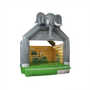 Castillo Inflable con Forma de Elefante, Material de PVC, para Niños, Alquiler Comercial para Fiestas al Aire Libre - Product Image 1