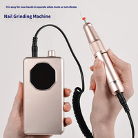 Perceuse à ongles électrique professionnelle 35000 tr/min, portable, en plastique, 25W, sans fil, pour le polissage des ongles en acrylique et en gel