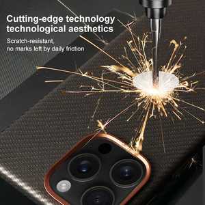 Đầy đủ gói chính hãng da thân thiện với môi Chất liệu trường hợp điện thoại cho <span class=keywords><strong>iPhone</strong></span> 16 15 14 từ tính Sạc sợi carbon trường hợp điện thoại - Product Image 2