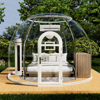 Jardin extérieur partie luxe clair PC feuille dôme igloo étoile bulle maison