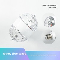 Projecteur LED RGB double tête rotatif sept couleurs, étanche IP65, AC 100-265V, pour éclairage de scène et stroboscope festif/nuit
