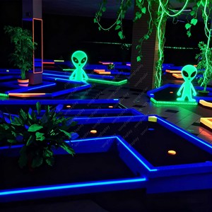 Kit d'accessoires <span class=keywords><strong>de</strong></span> <span class=keywords><strong>golf</strong></span> électrique miniature LED Songfa pour extérieur, tapis <span class=keywords><strong>de</strong></span> <span class=keywords><strong>golf</strong></span> 2m*4m, activités nocturnes familiales en intérieur, simulateur <span class=keywords><strong>de</strong></span> <span class=keywords><strong>golf</strong></span> mobile - Product Image 4