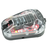 LWXC Lampe de signalisation tactique pour casque Lampe de survie extérieure Lampe flash de sécurité Lampe coccinelle à montage rapide