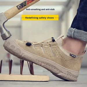 Calzado de Seguridad Transpirable Anti-Impactos y Anti-Pinchazos para Hombre, Zapatos de Protección para Obras de Construcción - Product Image 2