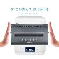 Mesin Printer Transfer Termal Tato PUNKTATTOO A4 untuk Stencil Tato Ukuran Mini Mesin Fotokopi Stencil Transfer Panas