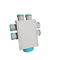 Boîte de distribution d'air en coton insonorisé en métal 1-6 ports
