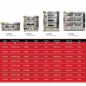 Industrieller Pizza-Elektro- und Gasofen für Bäckereien Preis Brotbackofen für Kuchenherstellung Bäckereimaschinen - Product Image 3