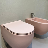 WC suspendu pour appartement, bidets pour hôtel, toilettes de style européen pour sanitaires extérieurs, WC à chasse d'eau Tornado en céramique