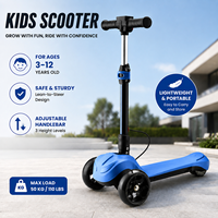 Trottinette électrique pliable et portable pour enfants, batterie au lithium sans balais, étanche, 3 roues, conduite sécurisée pour les enfants