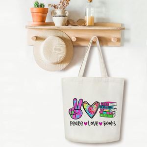 Sacs fourre-tout en toile sirène pour femmes, cadeaux esthétiques pour femmes, maman, professeur, anniversaire, sac fourre-tout en coton imprimé mignon - Product Image 2