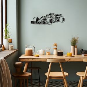 1 Pièce Décoration Murale en Métal Formule 1, Sculpture Miniature de Course à l'Échelle pour Jardins, Terrasses, Balcons et Salons - Product Image 3