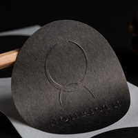 Autocollants d'Emballage Mat Noir Gaufrés 3D en Papier à Texture Spéciale Personnalisés et Auto-adhésifs
