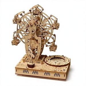 Nuevo Rompecabezas de Madera 3D Estereoscópico con Diseño de Noria Musical, Juguete Educativo de Ensamblaje para Niños, Adorno CF101 para 0-24 años - Product Image 1