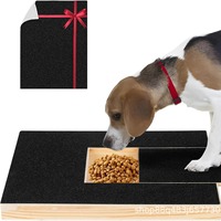 Planche à gratter pour chien en bois extractible – Planche de toilettage durable et anti-chute pour ongles – Papier abrasif écologique antidérapant pour animaux de compagnie