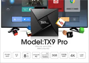 Gaxever Moins cher Tv Box Android 13 ATV Allwinner H313 avec télécommande vocale BT 8G 128G tx10 pro vs tx9 pro