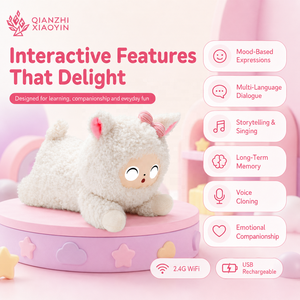 Peluche de Alpaca AI Grande y Acogedor, Clon de Voz con Enciclopedia ChatGPT, Memoria de Largo Alcance, Más de 50 Idiomas, WiFi 2.4G Certificado, Seguro para Oficina - Product Image 2