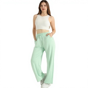 Custom Logo Wholesale Winter Breathable Fleece <b>Harem</b> Fitness Women Joggers Pockets Lounge Pants Yoga Workout Running Sweatpants - Product Image 1