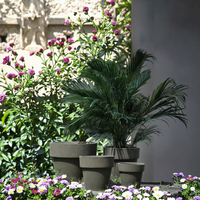 Pots de fleurs en argile fibreuse multicolores les plus vendus, pots de plantation de jardin d'extérieur, biodégradables, écologiques, durables, avec trou de drainage
