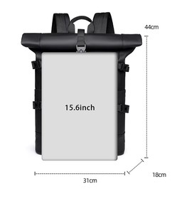 Sac à dos décontracté pour étudiants <span class=keywords><strong>de</strong></span> grande capacité Sac à dos <span class=keywords><strong>de</strong></span> voyage Sac à dos roll top Sac à dos Rolltop Sac à dos pour ordinateur portable pour hommes - Product Image 2