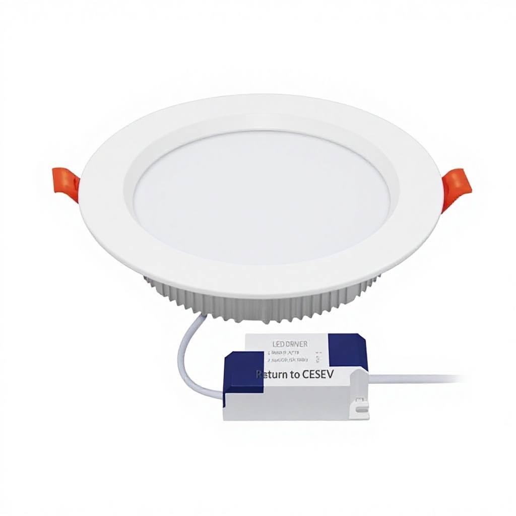 Ultra-thin Recessed Aluminum LED Downlight 7W Hole Size 75 Home Bucket Light Concealed Dimmable CRI 80-89 Factory Wholesale