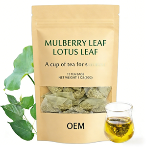 ชาสมุนไพรใบหม่อนใบบัว OEM สำหรับฤดูร้อน 15 ซองชา 30 กรัม สดชื่น เบาบาง - Product Image 2
